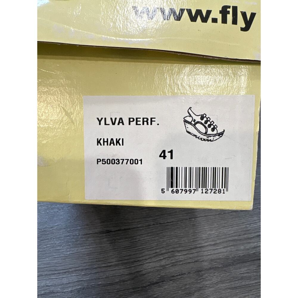 London Fly Ylva Perforated Khaki Color Sandals Size 41 - Picture 14 of 14
